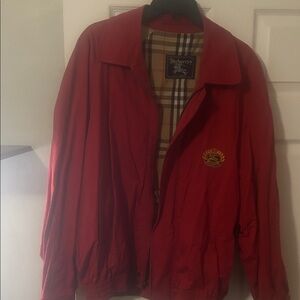 Burberry Men's Red Lightweight Jacket